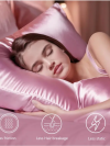 Satin Pillowcases 2 Pack - Soft as Silk Pillowcases for Hair and Ski - Image 2